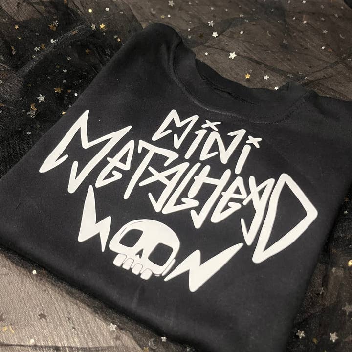 Mini Metalhead Tee for wholesale by The Badass Collective