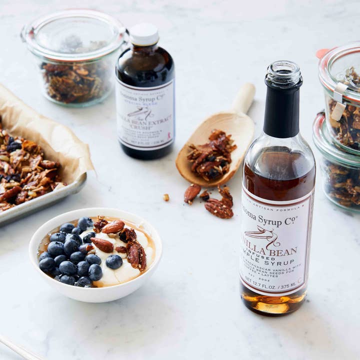 Sonoma Syrup Co. - Vente Mélange/sirop pour cocktails - 12,7 oz de sirop simple infusé à la gousse de vanille3