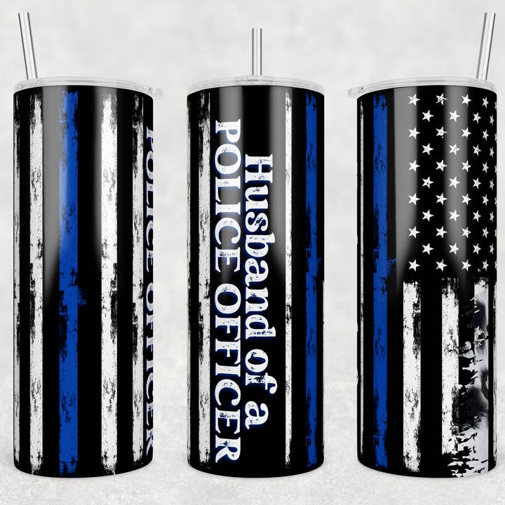 Husband of Police Officer 20oz Sublimation Tumbler for wholesale by Twisted T Creations
