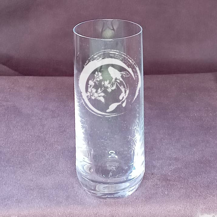 Copo de bebida longa, coleção Japão, flores koi e sakura por atacado de Creatigre