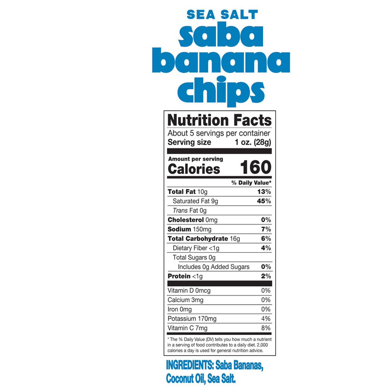 Sun Tropics - Wholesale Chips - Sun Tropics Saba Banana Chips - Sea Salt, 5.1 oz2
