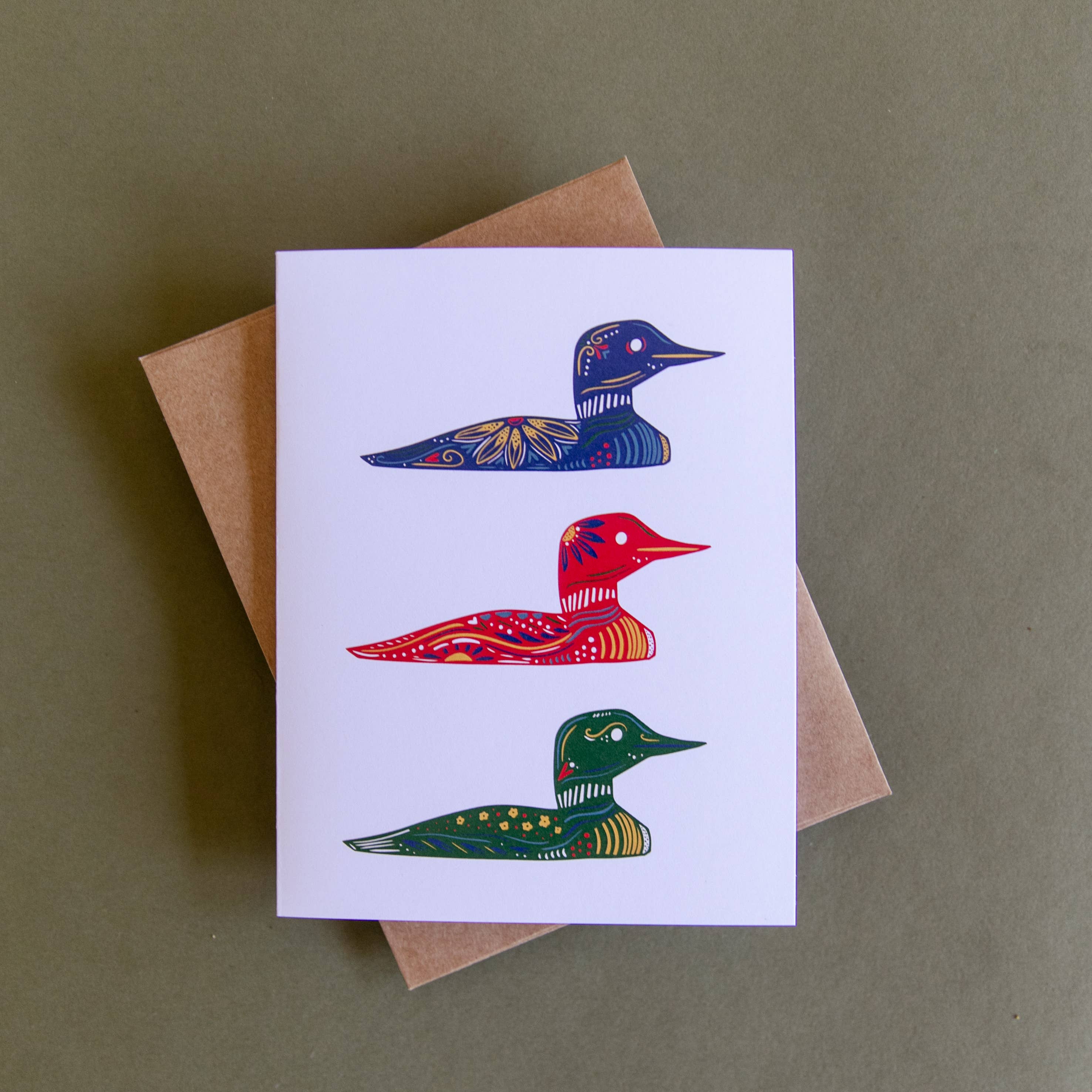Hinterland Goods - Wholesale Everyday Greeting Card - Common Loon Blank Greeting Card1