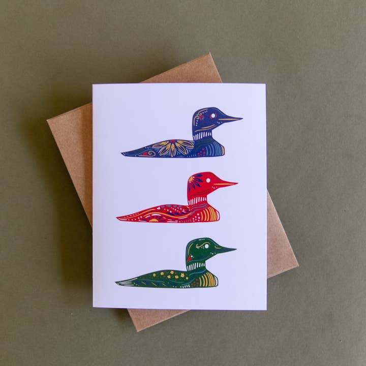 Hinterland Goods - Wholesale Everyday Greeting Card - Common Loon Blank Greeting Card1
