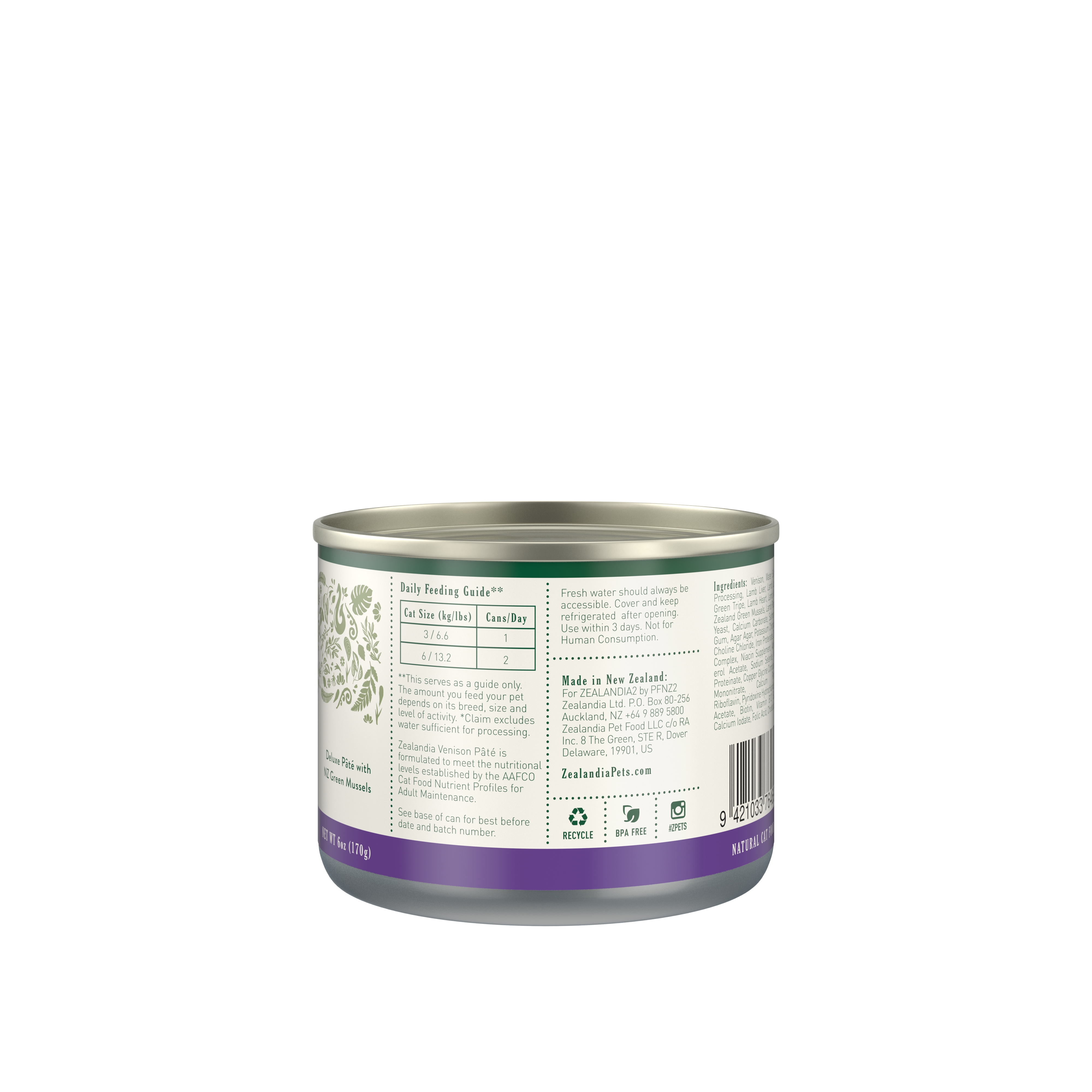 Zealandia - Wholesale Pet Food - Cat - Zealandia Venison Pâté Wet Cat Food2