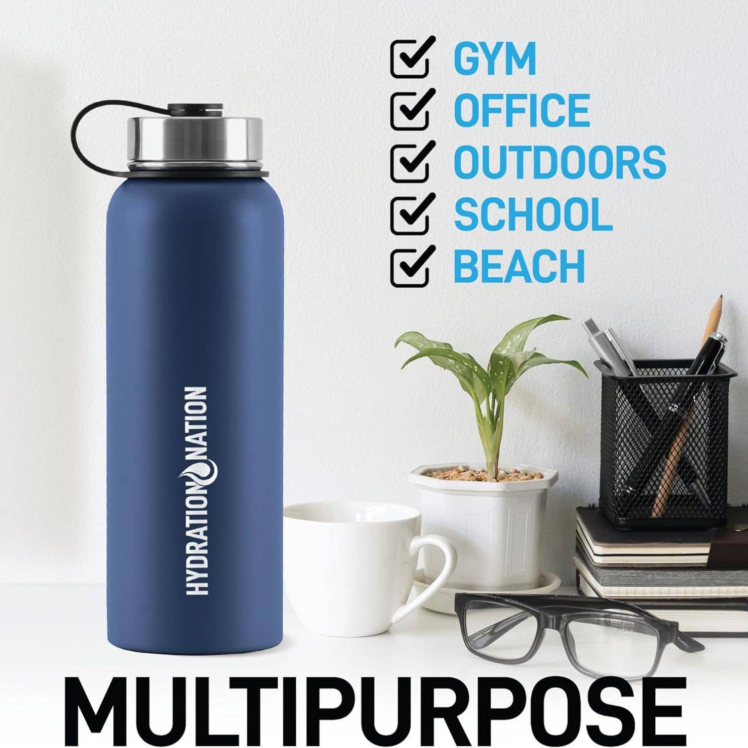 Zulay Kitchen - Wholesale Water Bottle - Stainless Steel Vacuum Insulated Water Bottle6