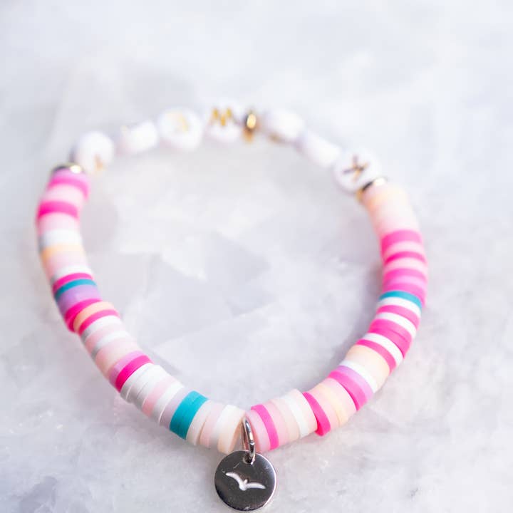 Haven - Wholesale Beaded Bracelet - Kids - Customizable Letter Bracelet - Polymer Clay - Kid Size5