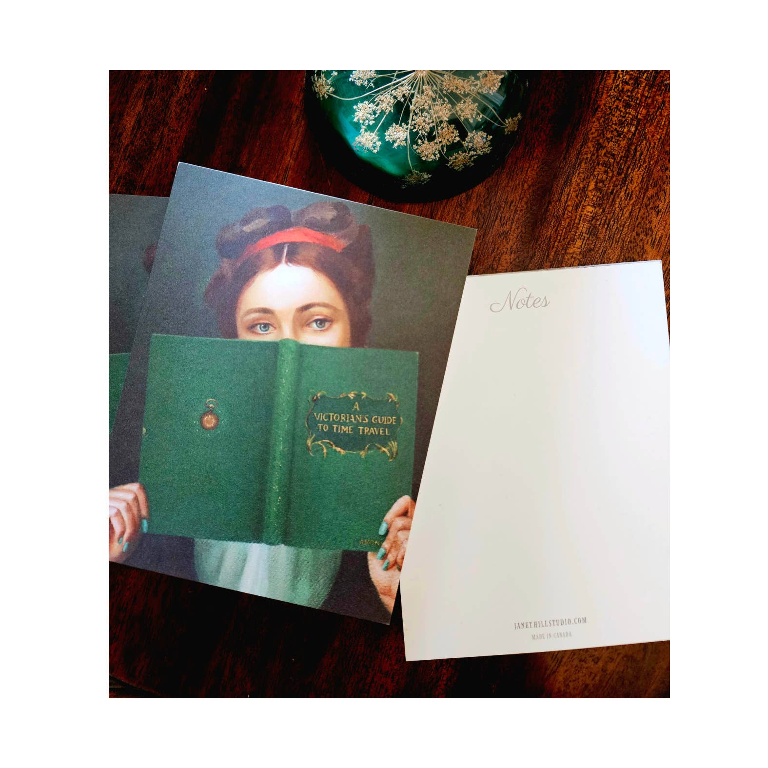 JANET HILL STUDIO - Wholesale Notepad - 'A Victorian's Guide To Time Travel' Tear-away Notepad1