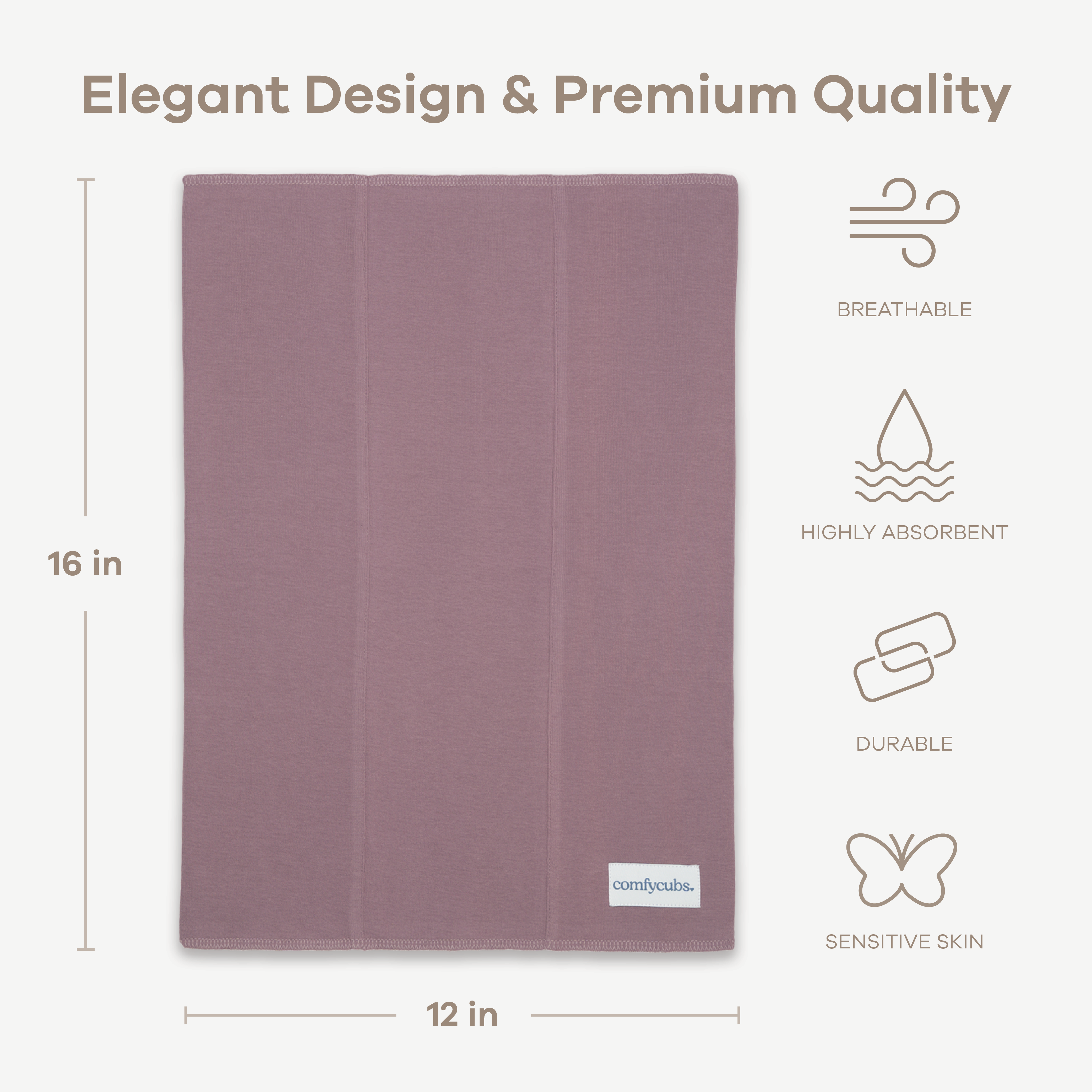 Comfy Cubs - Wholesale Burp Cloth - Baby - Baby Burp Cloths Set, Large 6-Layer, 100% Cotton Comfy Cubs16