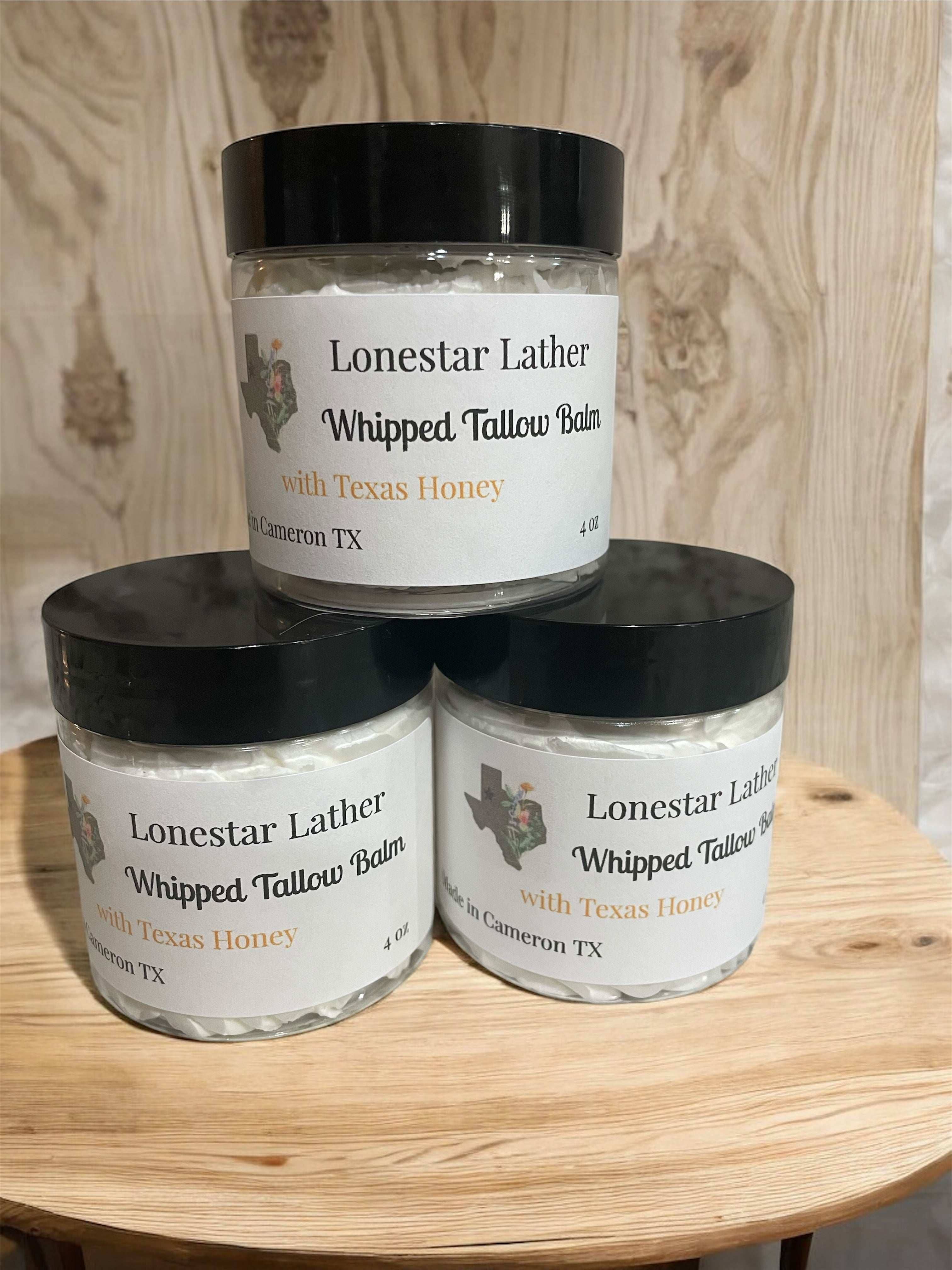 Lonestar Lather - Wholesale Body Balm/Butter - Texas Honey Whipped Tallow Balm2