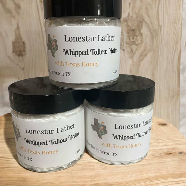 Lonestar Lather - Wholesale Body Balm/Butter - Texas Honey Whipped Tallow Balm2