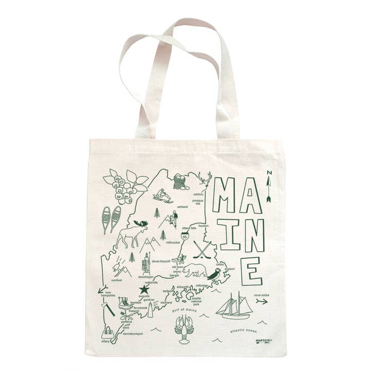 Maine Grocery Tote for wholesale by Maptote