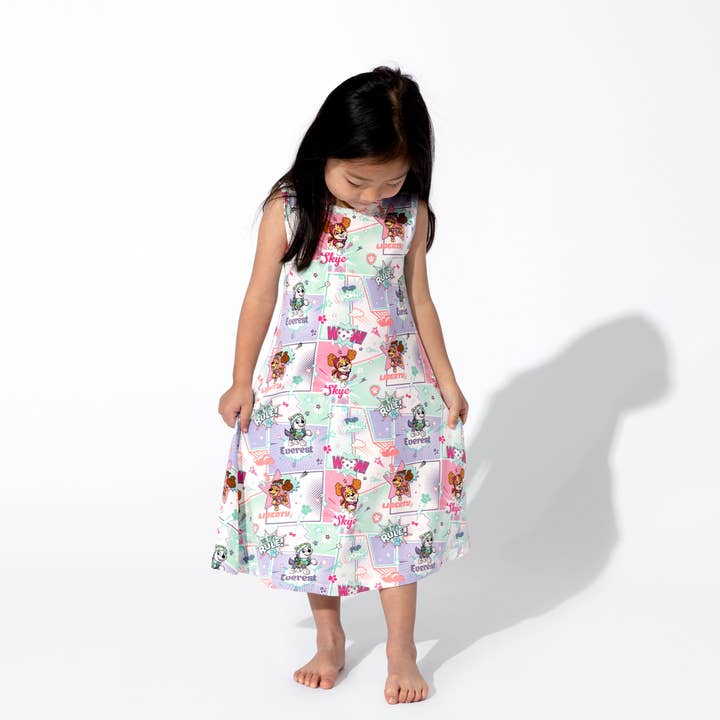 Bellabu Bear - Wholesale Dress - Kids - PAW Patrol Girl Pups Bamboo Girls' Sleeveless Dress1