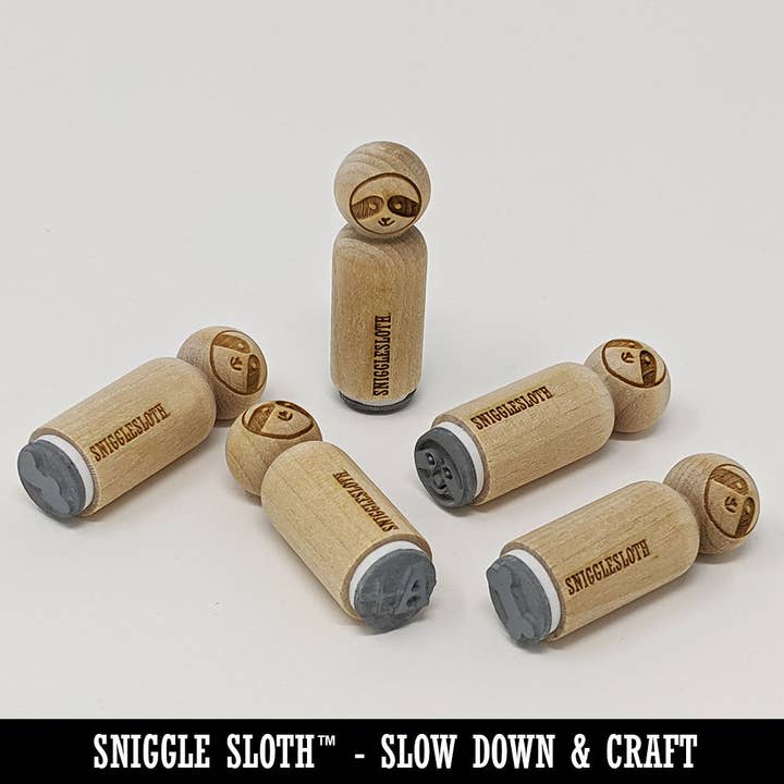 Sniggle Sloth - Wholesale Rubber/Decorative Stamp - Lobster Solid Rubber Stamp for Stamping Crafting Planners