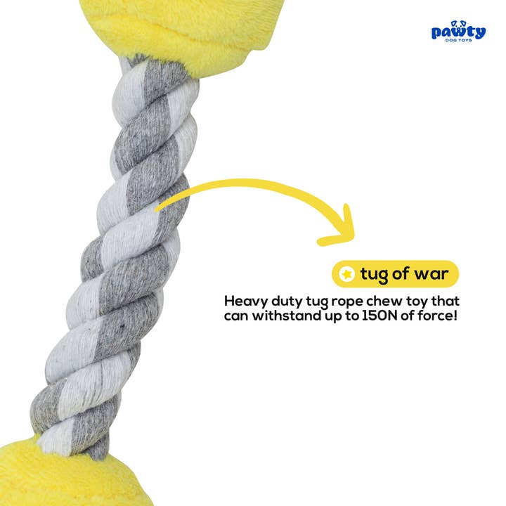 PAWTY Dog Toys - Wholesale Pet Rope Toy - Dog - Nunchucks Tug Rope Interactive Toy