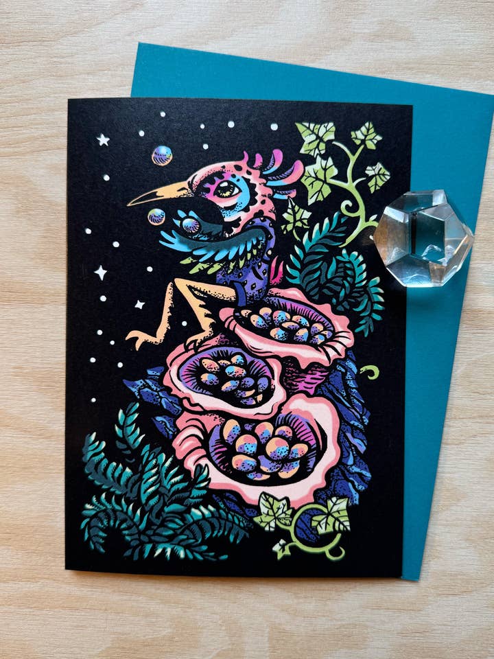 Fågelbosvamp, 5" x 7" Gratulationskort för wholesale av Secret Creatures