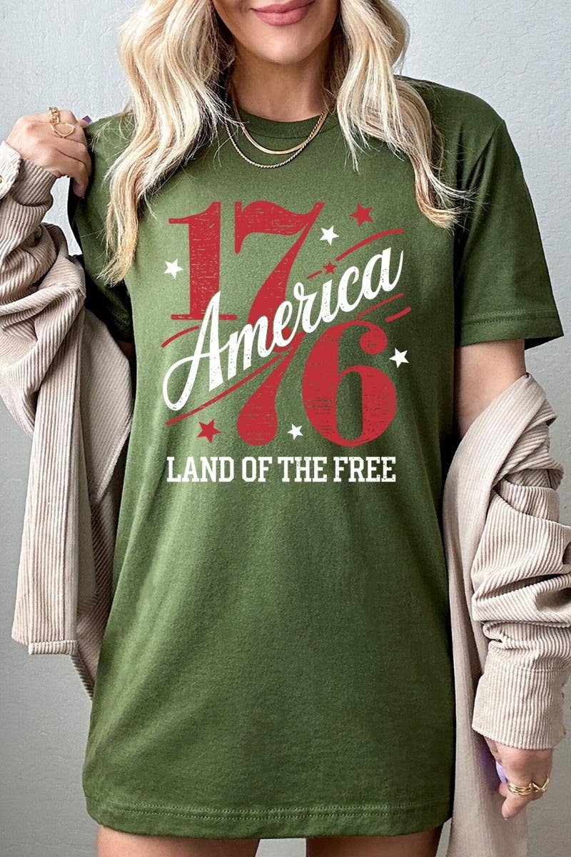 COLORBEAR - Wholesale T-Shirt (Graphic) - Women's - America 1776 Graphic Plus Tee12