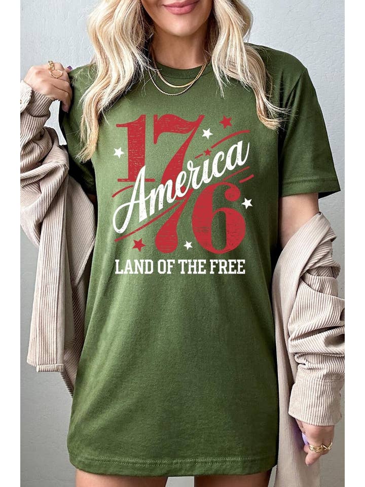 COLORBEAR - Wholesale T-Shirt (Graphic) - Women's - America 1776 Graphic Plus Tee12