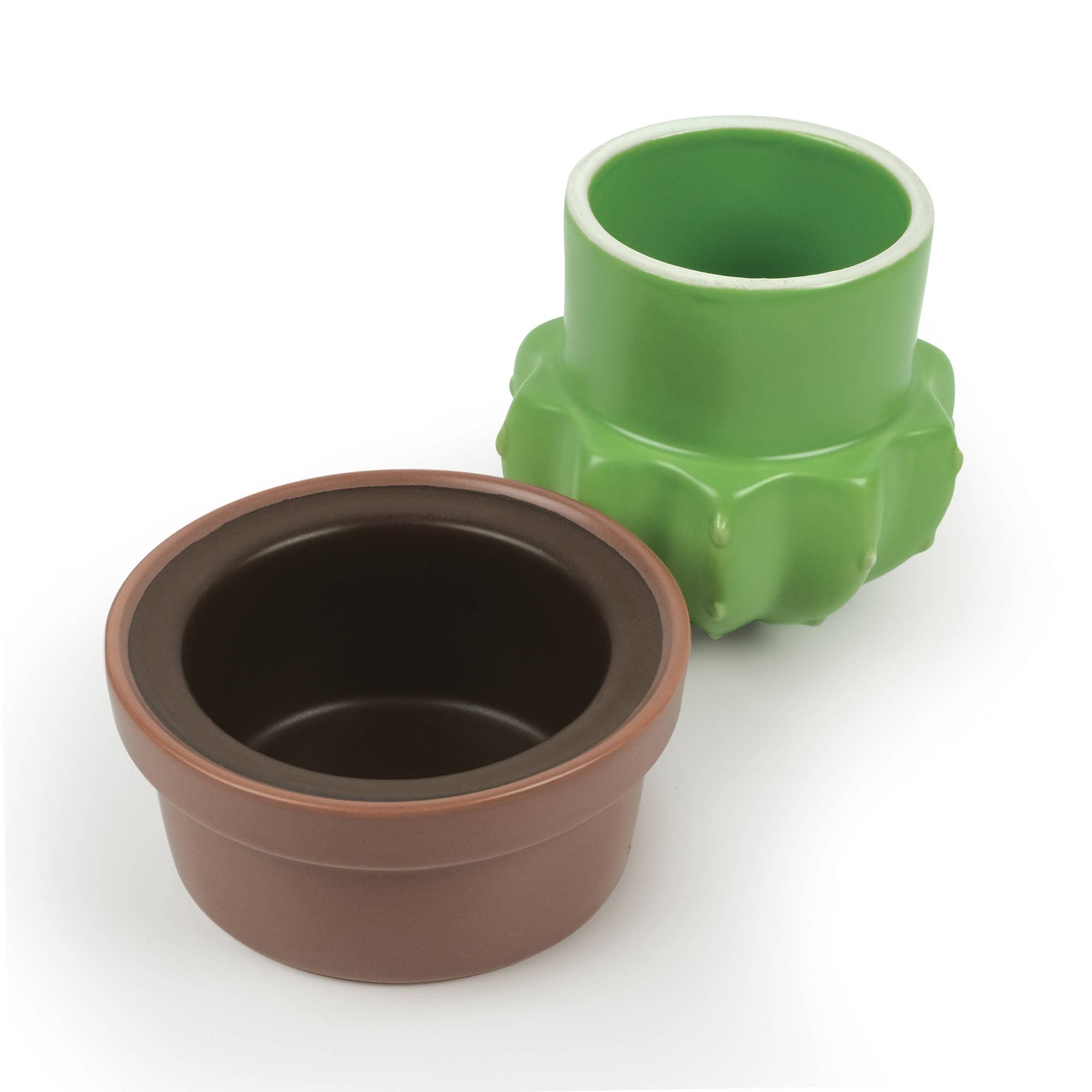 Fred & Friends - Wholesale Butter Dish - HOUSE PLANT - Ceramic Cactus Butter Storage3