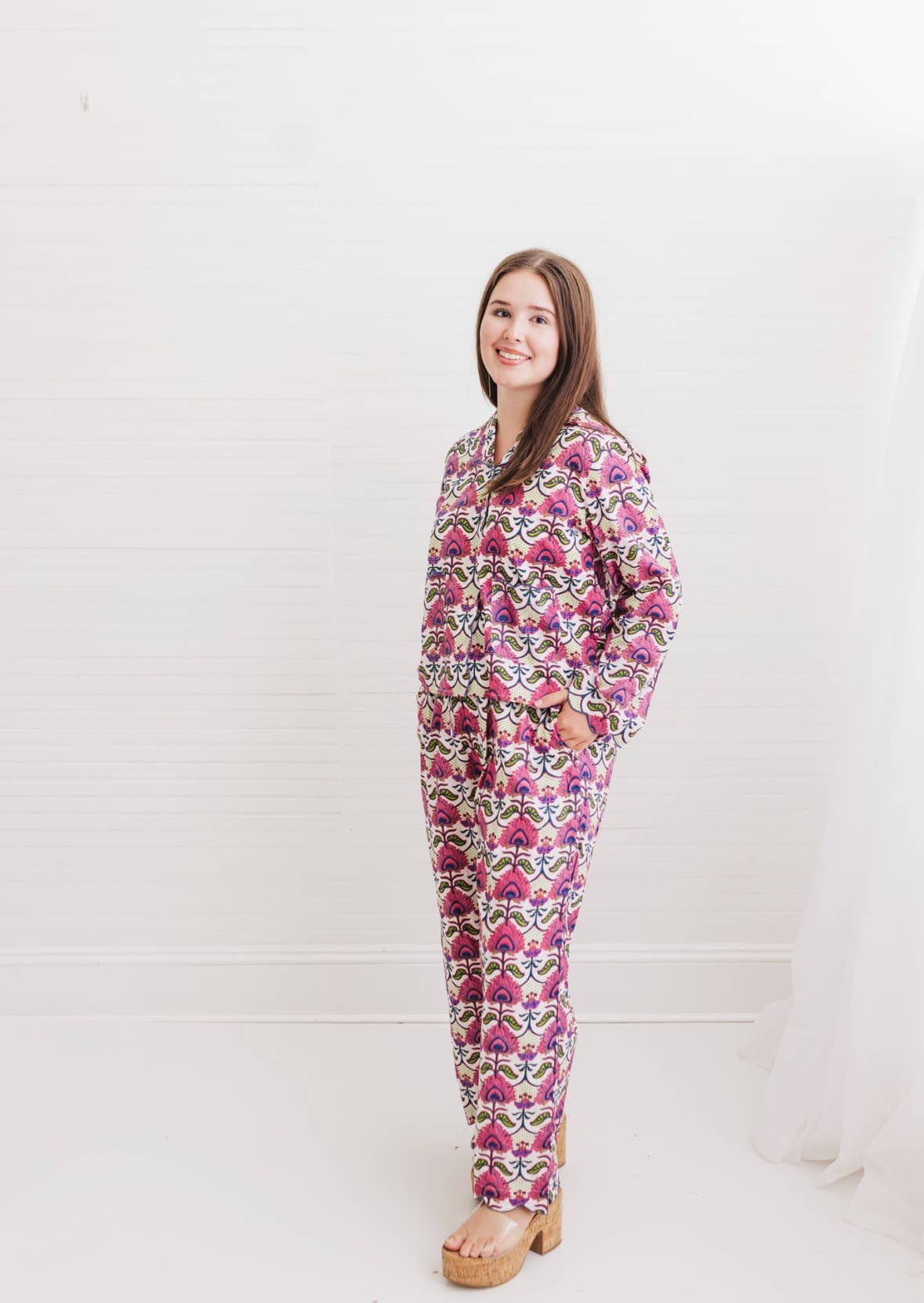 Heart of Grace - Vente Haut et bas de pyjama – femme - Primrose | Ensemble de pyjama Henley4