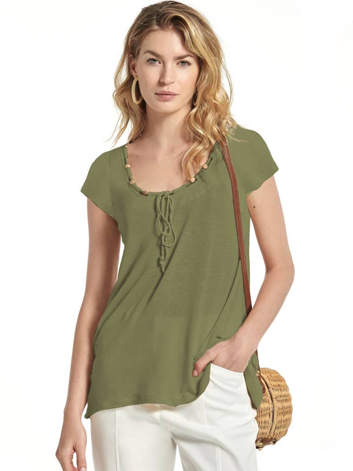 Top Dorita7 Point De Lin Rustique pour la vente par OKY