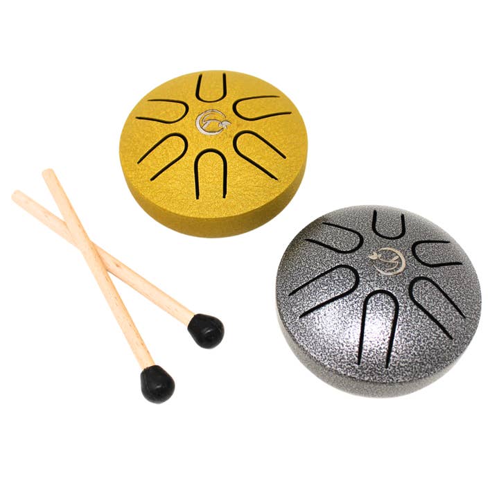 3 Inch Mini Happy Drum (Includes mallets) for wholesale by Now N Zen