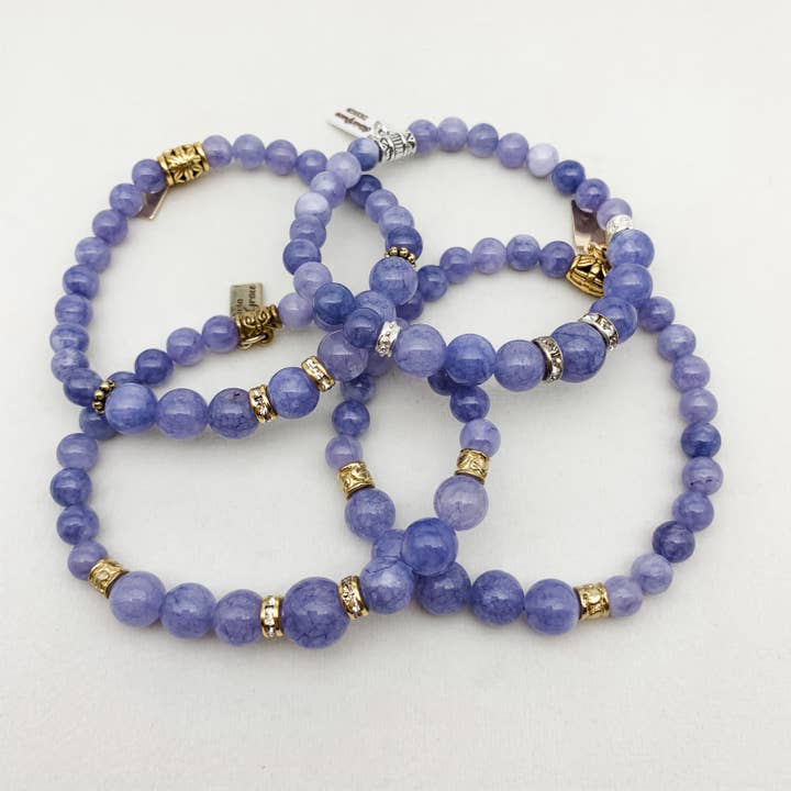ANGELITE BRACELETS for wholesale by Olivia Grace Jewelry