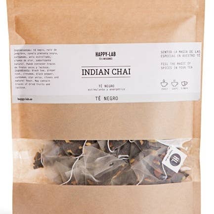 Gourmandise - Wholesale Tea Bags - Black tea & Spices Happy-Lab Indian Chai Ecopack 25 pyramids0