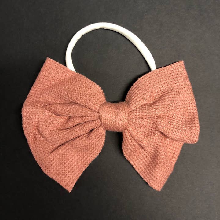 Large Pink Bow Headband for wholesale by MadeBySusannah