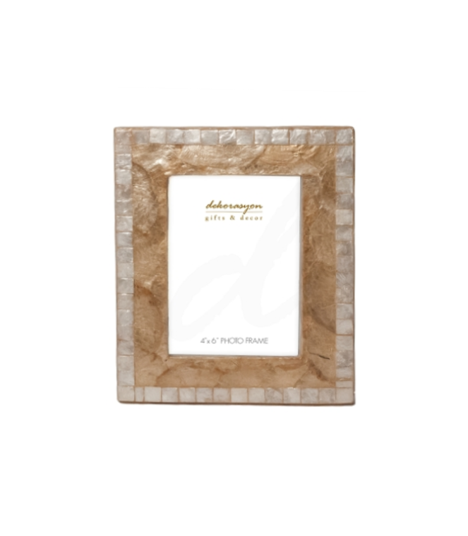 Dekorasyon Gifts  Decor – wholesale Picture frame – 4" x 6" Capiz Mosaic Photo Frame3