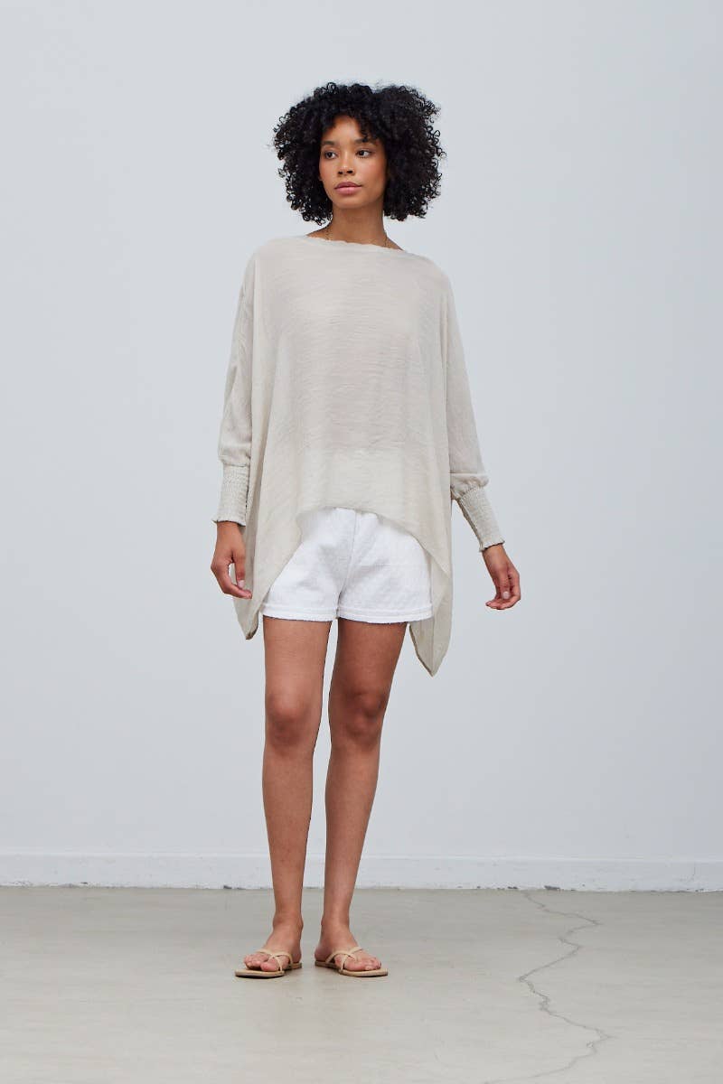 Grade & Gather - Vente Chemisier – femme - 40250PP - BLOUSE À MANCHES SMOCKÉES24