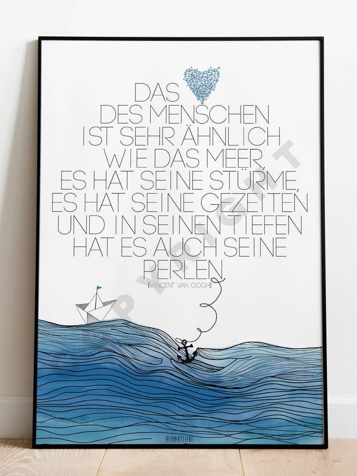 IMPRIMER - LE CŒUR HUMAIN pour la vente par HEIMARTLIEBE®