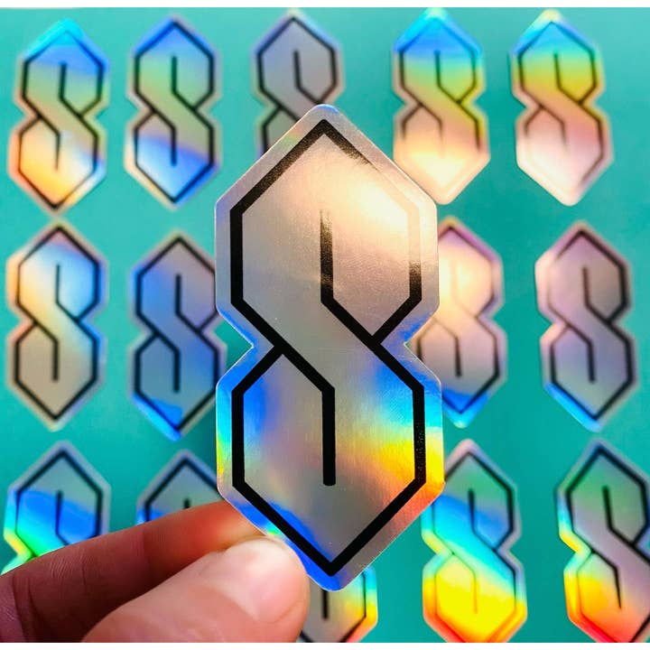Otto's Grotto - Wholesale Sticker - 90s Sticker Holographic Cool S, Stussy S, Super S