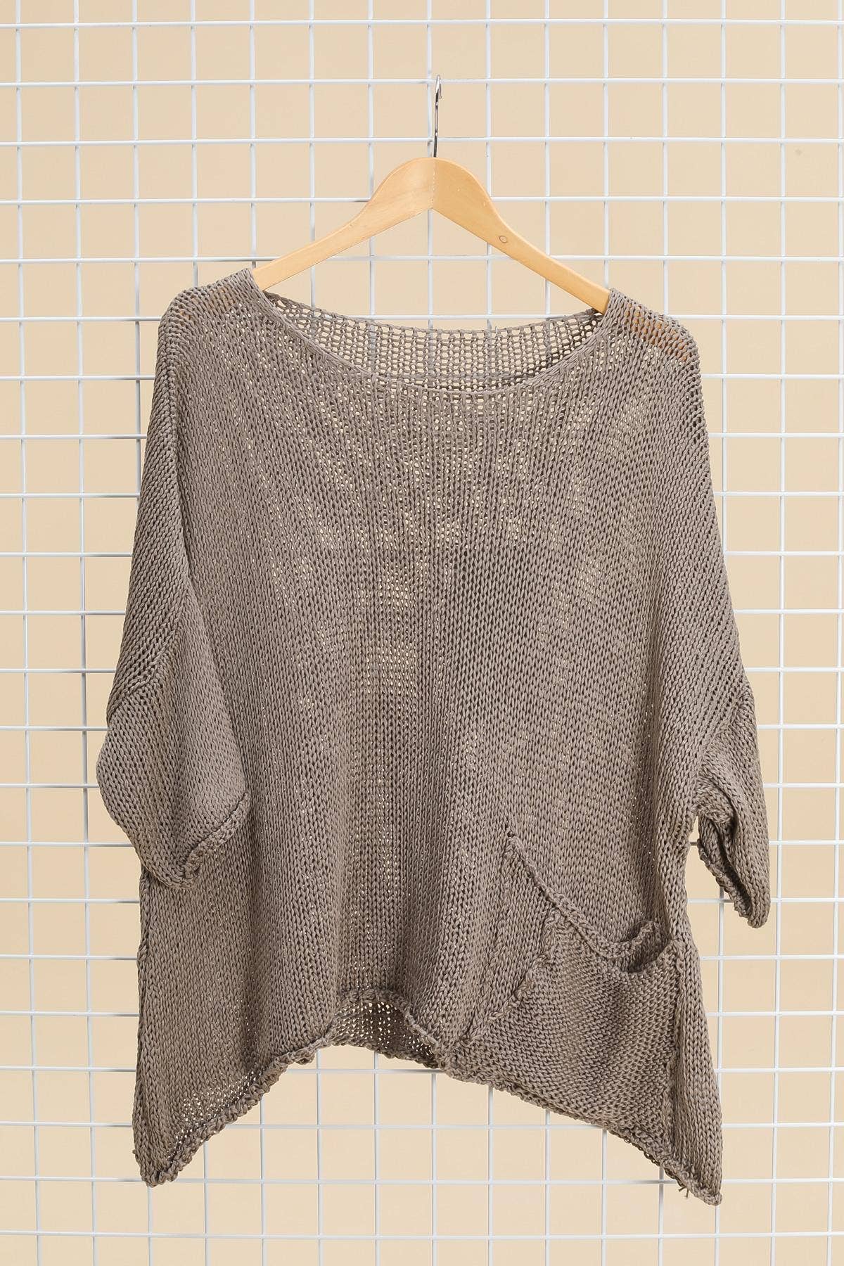 la maison des fibres naturelles - Wholesale Pullover-trui - Dames - Oversized katoenen trui met zakken 1520 100% katoen3