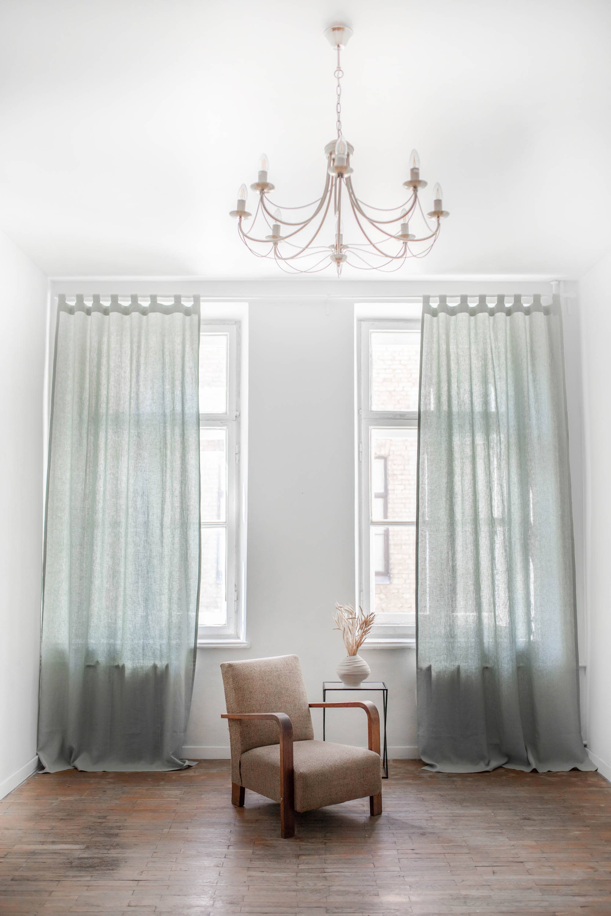 AmourLinen - Vendita all'ingrosso Tende - Tenda in lino con linguetta7