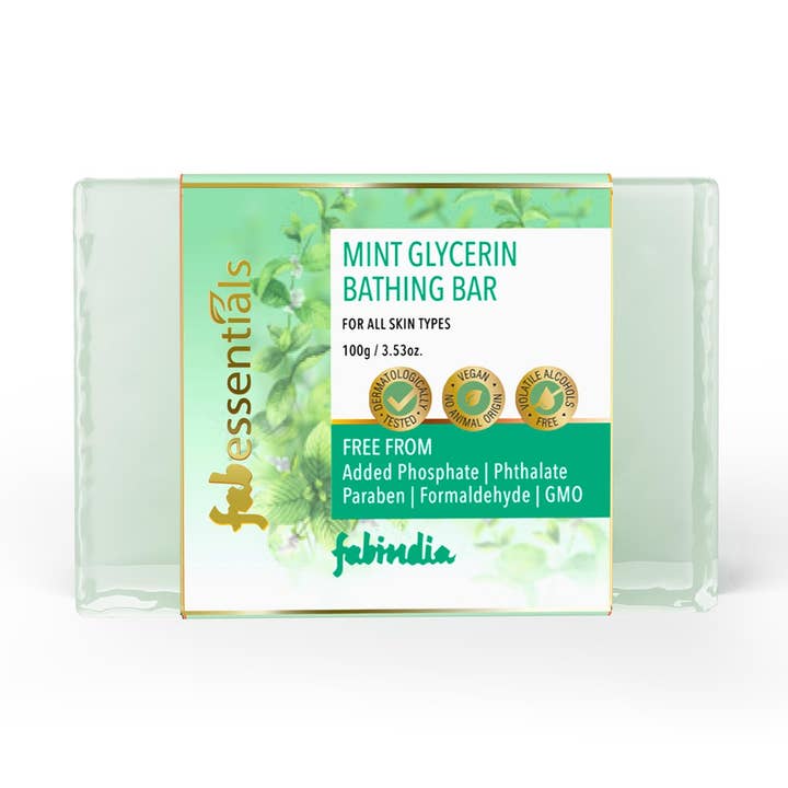 FABE Bathing Bar Mint 100gm for wholesale by FabEssentials