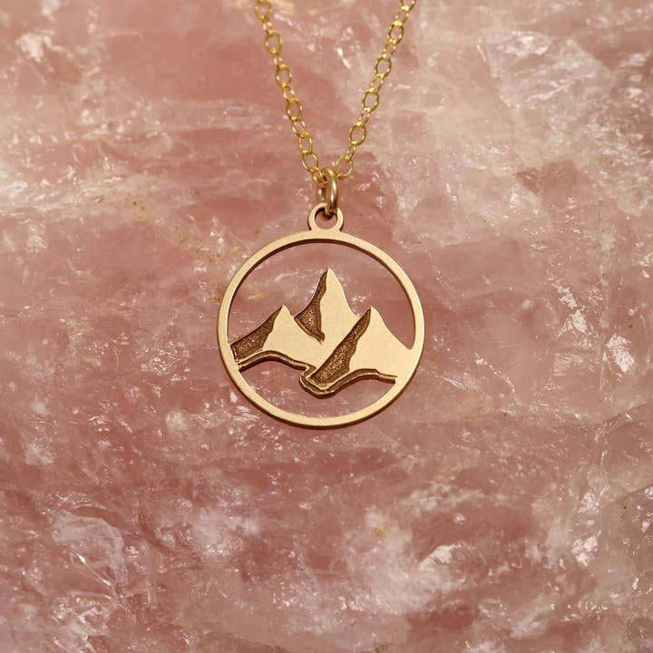 The Mountains are Calling Gold Filled for wholesale by Altitude Jewelry