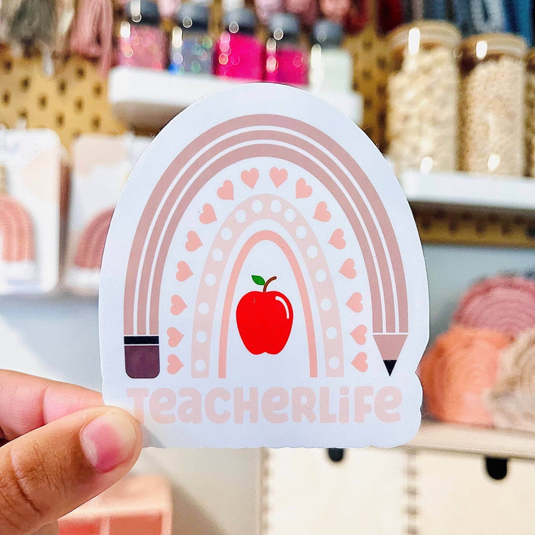 MarissaDDesigns – Engroshandel Klistermærke – Lærer Life Sticker1