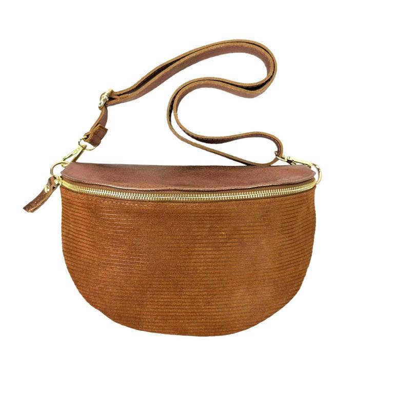 Chenson & Gorett - Wholesale Belt Bag - Women's - Women's Large Suede and Leather Waist Bag6