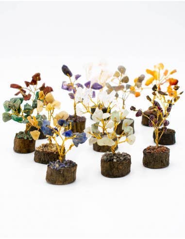 Kimago Look - Wholesale Decorative Tabletop Object - Pack of 12 Mineral Stone Trees - Decoration2