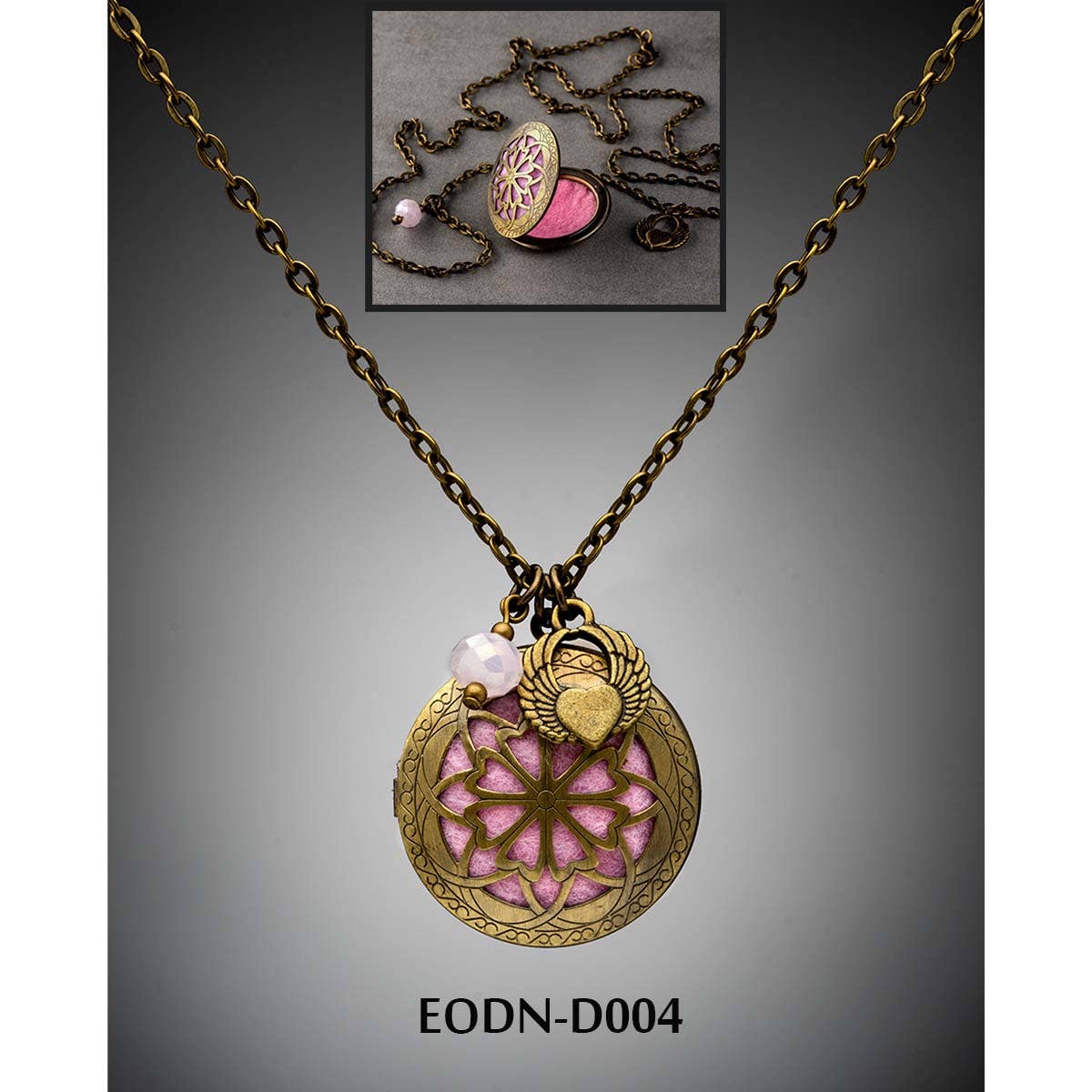 AAOTE - Wholesale Aromatherapy Necklace - Valentine Gift Aromatherapy Diffuser Locket on long chain14
