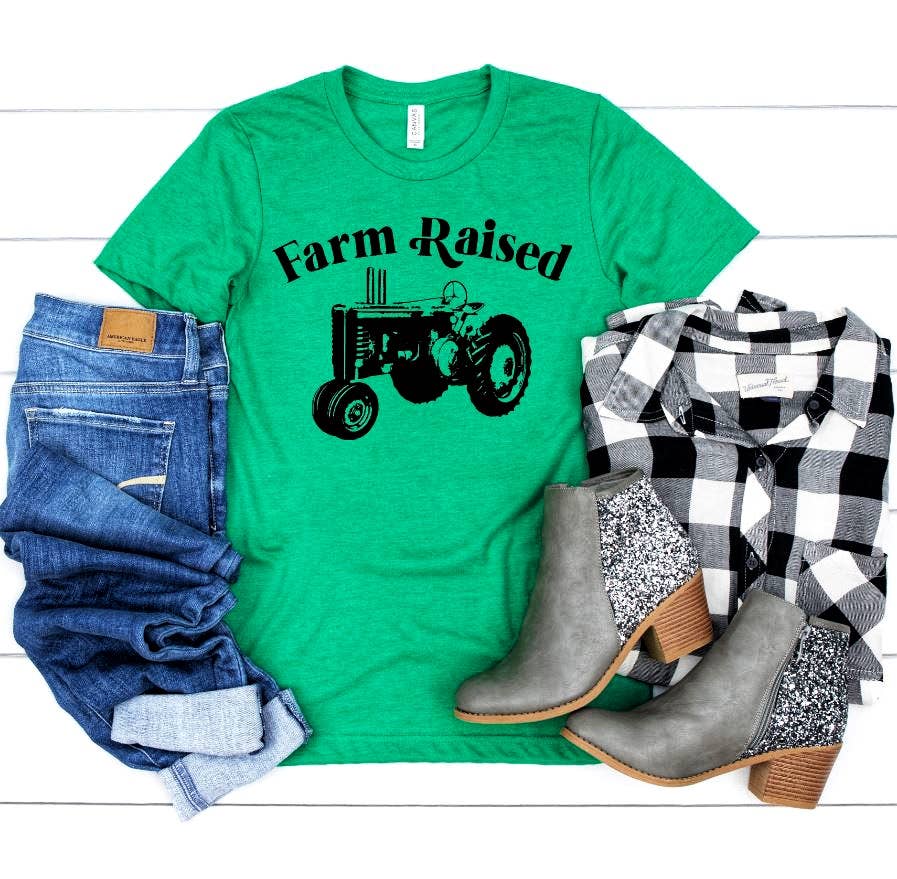 Buckin Barn Wholesale - Wholesale Screen Printed T-Shirt - Women's - Farm raised0