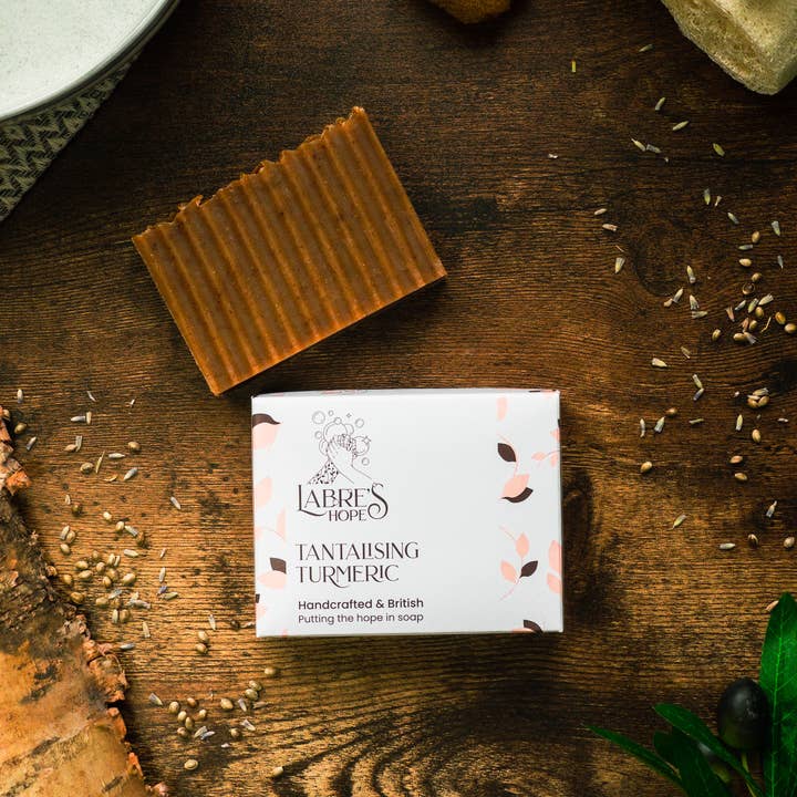 Labre's Hope – wholesale Bar Soap – Tantalising Turmeric Vegan Soap | Patchouli & Bergamot Soap0