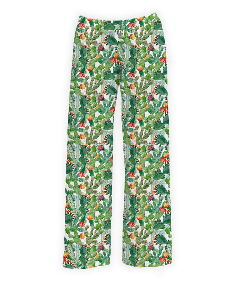 Floral Cactus Lounge Pants for wholesale by BRIEF INSANITY