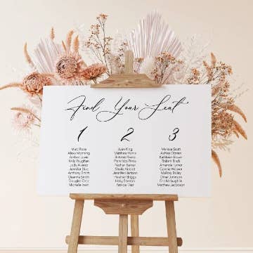 Panneau de table personnalisé | Panneau acrylique de mariage moderne | Signalisation de mariage pour la vente par Lavender Co Creative