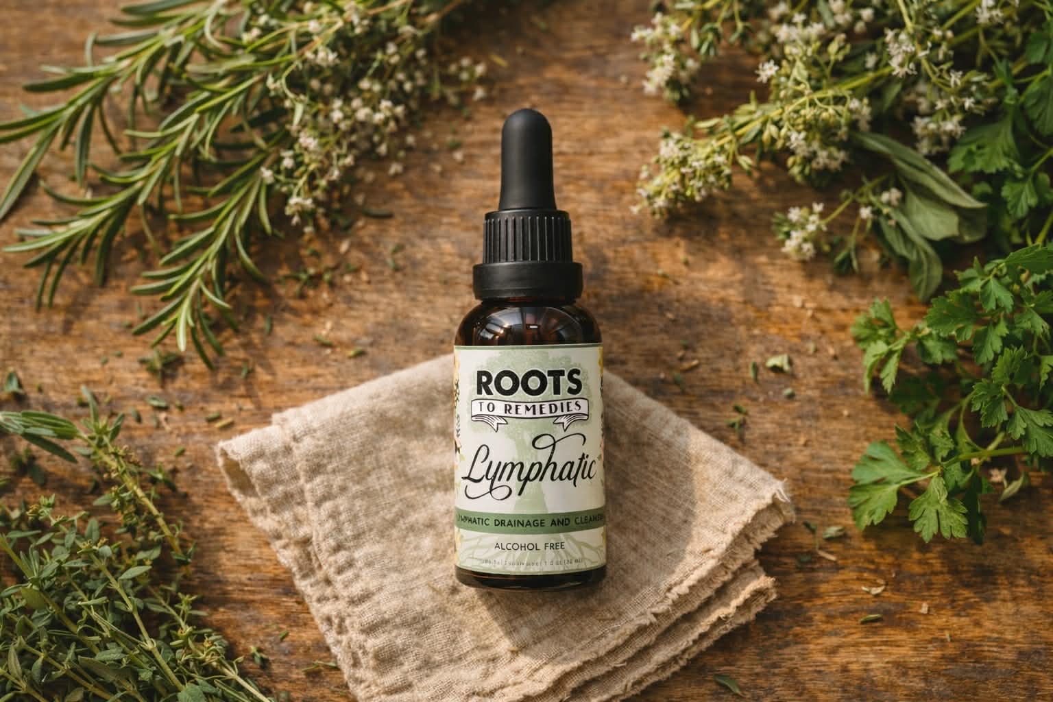 Roots To Remedies – wholesale Oralt tillskott/Vitamin – 2oz Lymfdränering och rengöring örtextrakt