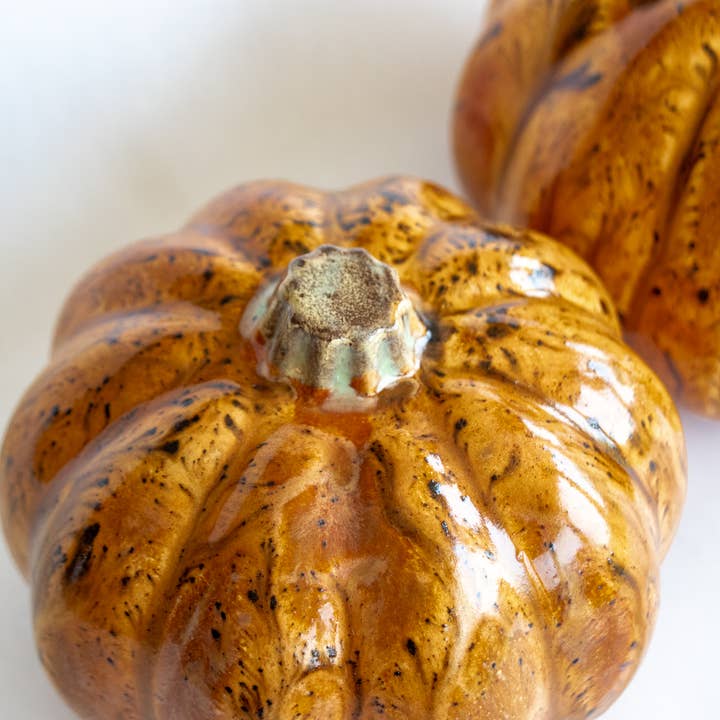 Prodigal Pottery - Wholesale Decorative Tabletop Object - Ceramic Pumpkin3