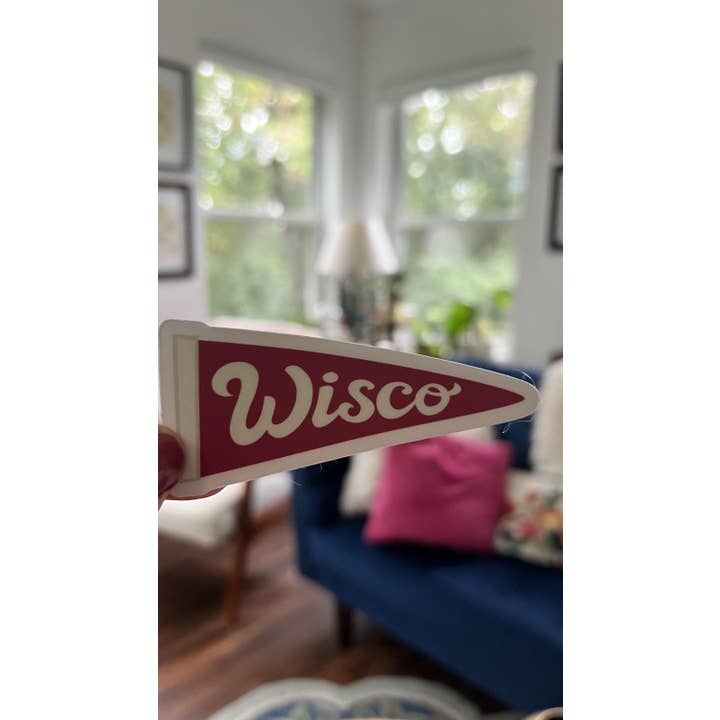 La La & Co - Wholesale Sticker - Wisco Pennant Sticker5