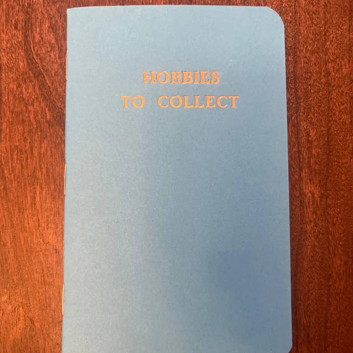 Hobbies To Collect Pocket Notebooks for wholesale by Scallywag Letterpress