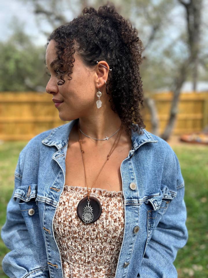 Boho flaske halskæde for engroshandel hos Glass Mermaid Makings