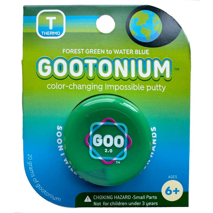 Copernicus Toys - Wholesale Putty/Slime - Kids - Gootonium: Thermo forest green to water blue putty - 20g